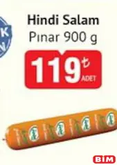 PINAR HİNDİ SALAM 900 G fiyat ve kampanya bilgisi